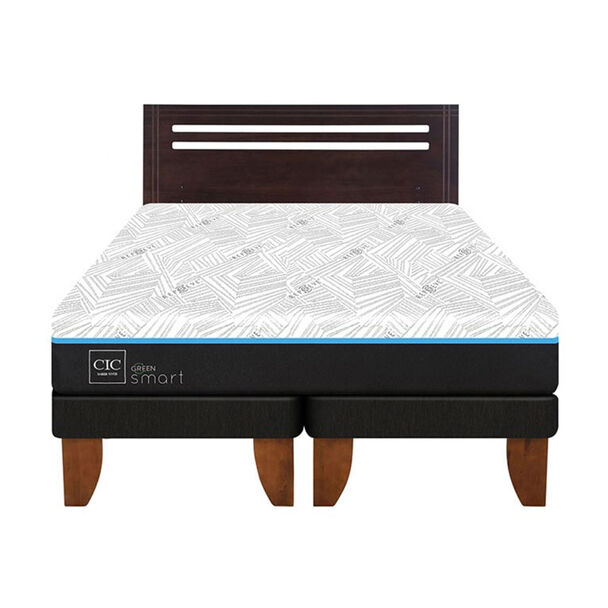 Cama Europea CIC Green Infinity 2 Plazas + 1 Respaldo Munich