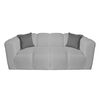 Juego de Living Muebles MYM Leonol Sof&aacute; 3 Cuerpos + Dos Sillones 1 Cuerpo Gris