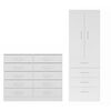 Combo Exit Closet 2P 4C + Comoda 10C Caf&eacute; Beige