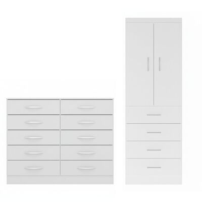 Combo Exit Closet 2P 4C + Comoda 10C Caf&eacute; Beige