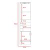 Combo Bar Esquinero + Rack TV40 Extensible TuHome Beijing Rovere Blanco