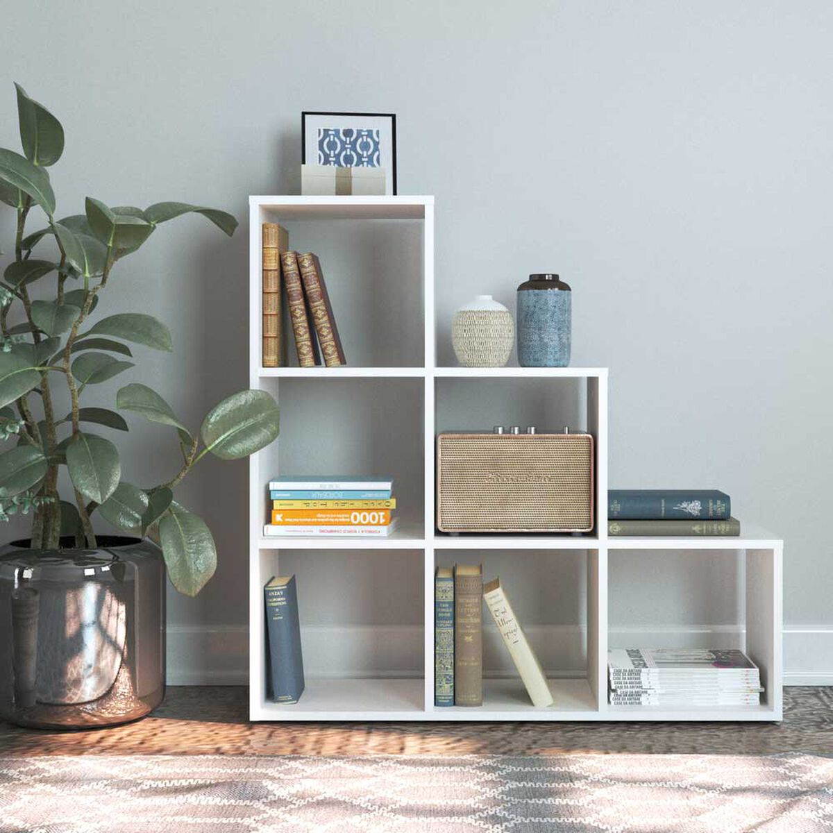 Estante Silcosil Escala Madrid Blanco