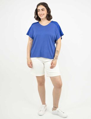 Imagen 2 del producto Polera Manga Corta Mujer Extralindas Azul, Crudo, Fucsia, Negro, Oliva