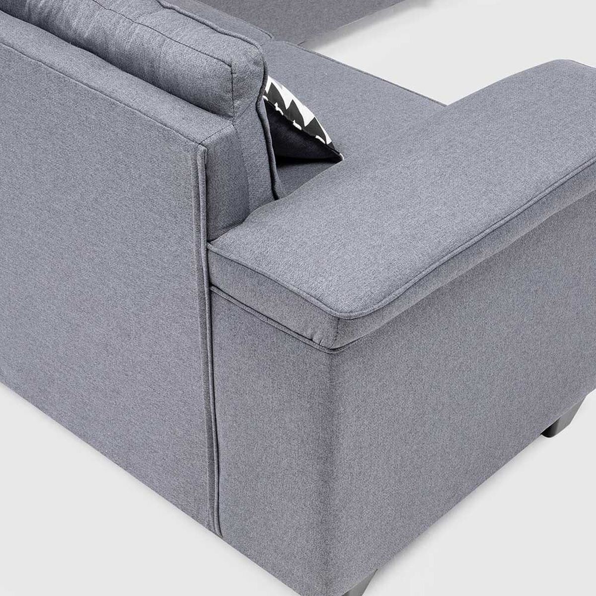 Sof&aacute; Seccional Mons Sicilia 5 Cuerpos Gris