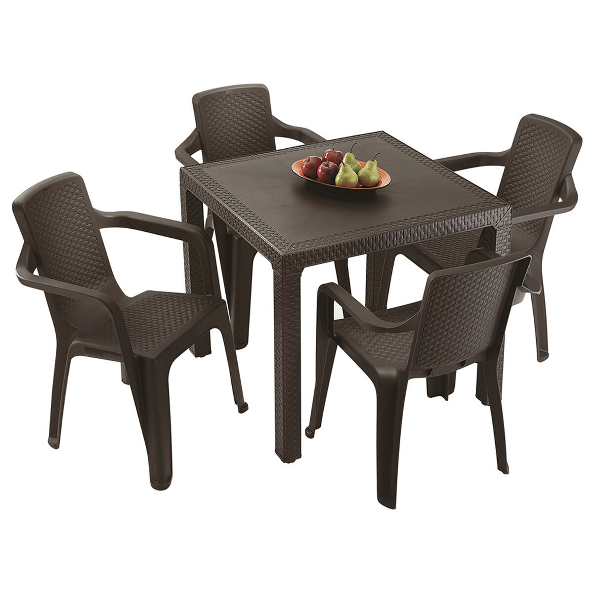 Silla para Terraza Rimax Eterna con Apoya Brazos Wengue