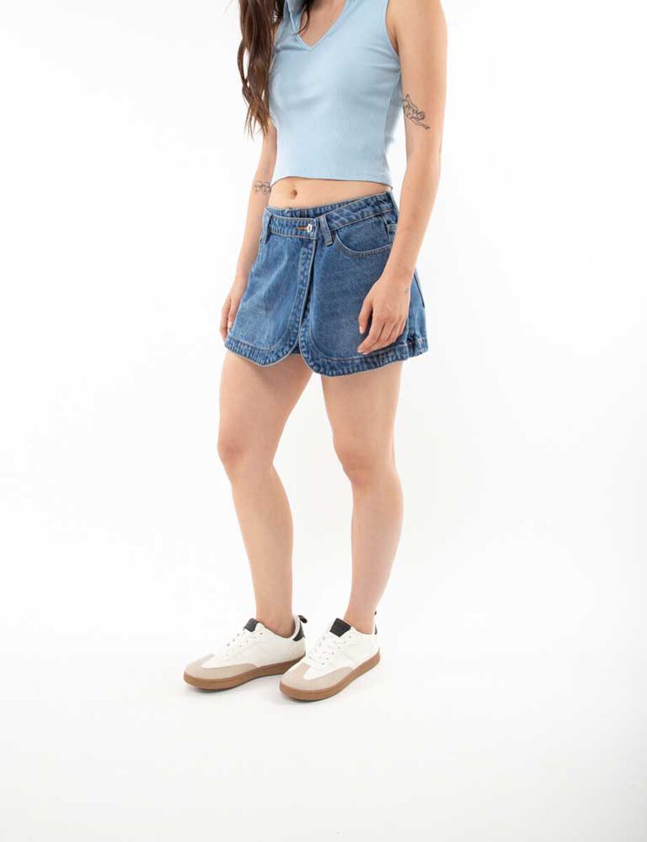 Falda Short Denim Mujer Icono