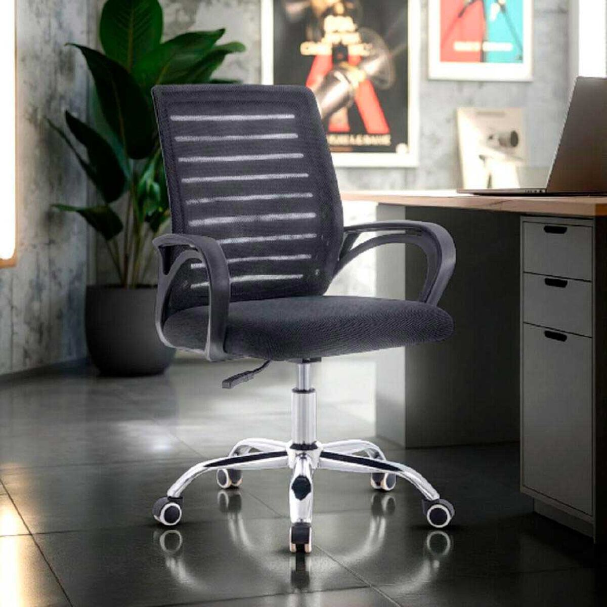 Silla Escritorio Arthome BM-807 Negro