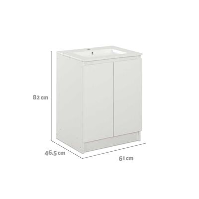 Imagen 2 del producto Vanitorio CIC Lisboa 2 Puertas Blanco