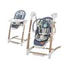 Silla de Comer y  Columpio Mecedor Lujoso Lubabycas Azul