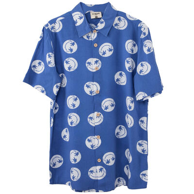 Imagen 1 del producto Camisa Manga Corta Estampada de Algodón Niño Chess Denim