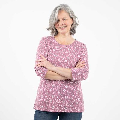 Polera Manga 3/4 Mujer Portman Club Morado