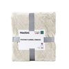 Frazada Flannel Embossed Mashini 2 Plazas Liso Crudo