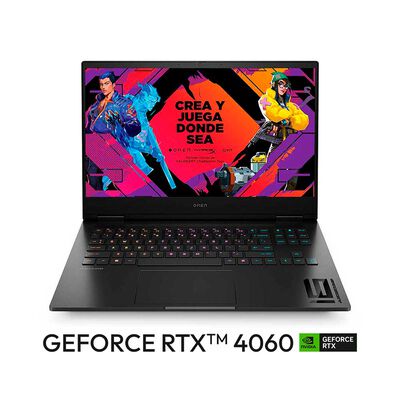 Notebook Gamer HP 16-xd0002la AMD Ryzen 7 16GB 512GB SSD 16,1" NVIDIA RTX 4060