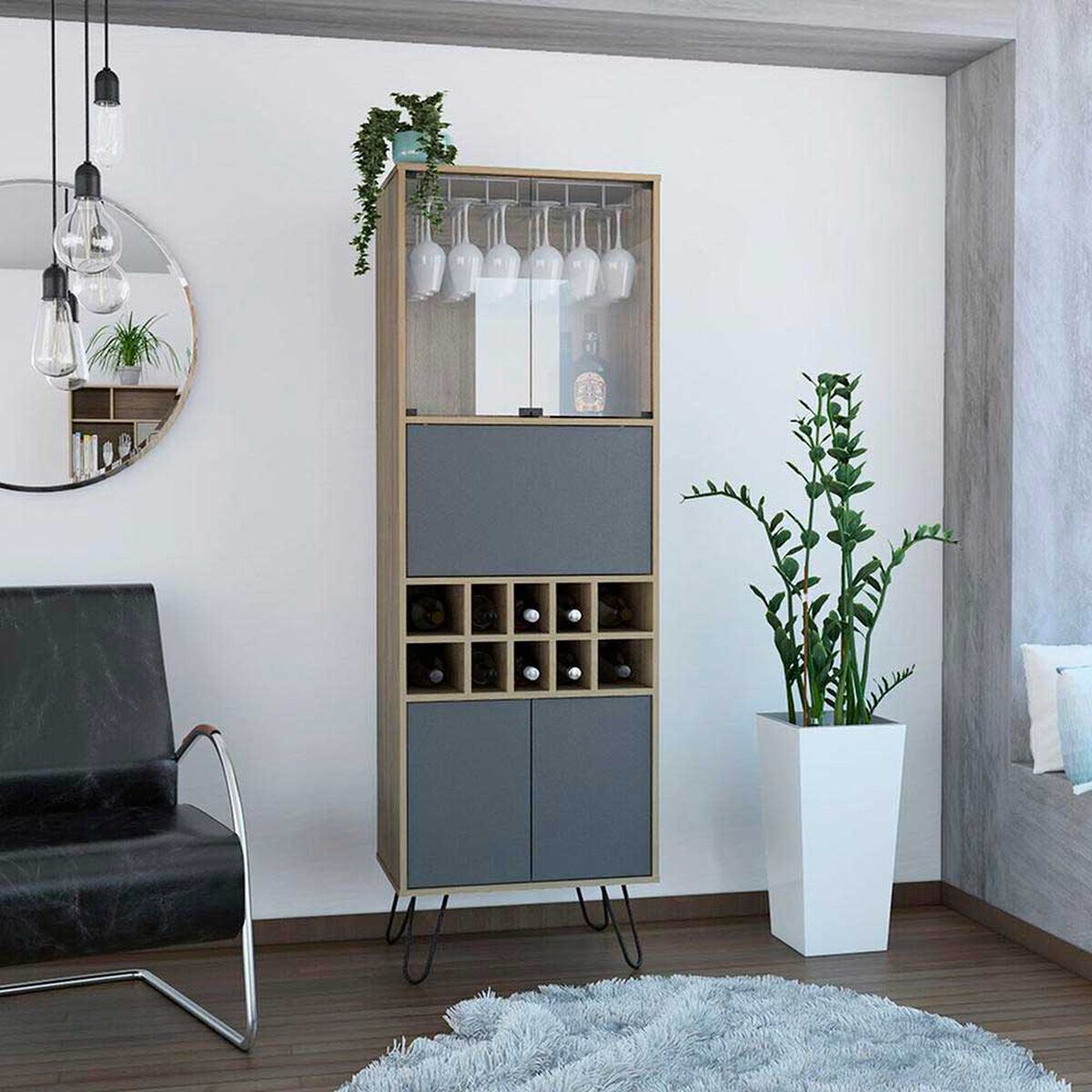 Bar Alto Vassel Miel - Plomo