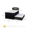 Cama Nido CIC Base Normal 1,5 Plazas Premium + Respaldo Gales