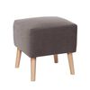 Pouf Latam Home Burdeos Lino Gris Oscuro