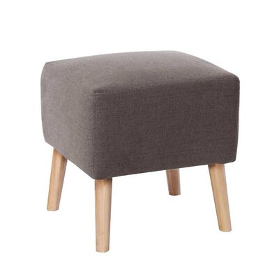 Pouf Latam Home Burdeos Lino Gris Oscuro