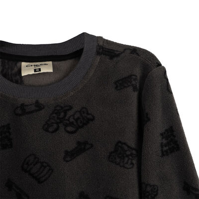 Imagen 2 del producto Pack 2 Polerón Polar Niño Chess Grafito, Oliva