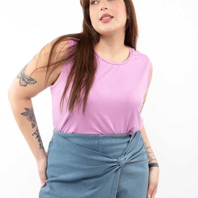 Polera Lisa Sin Mangas Mujer Extralindas