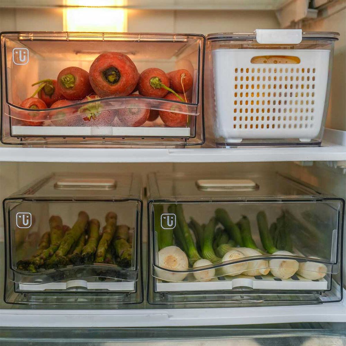 Organizador para Refrigerador con Drenaje Chica Simplit Pl&aacute;stico