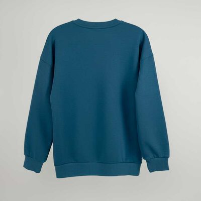 Imagen 2 del producto Polerón de Algodón Niño Cutback Denim, Mostaza, Negro, Petroleo