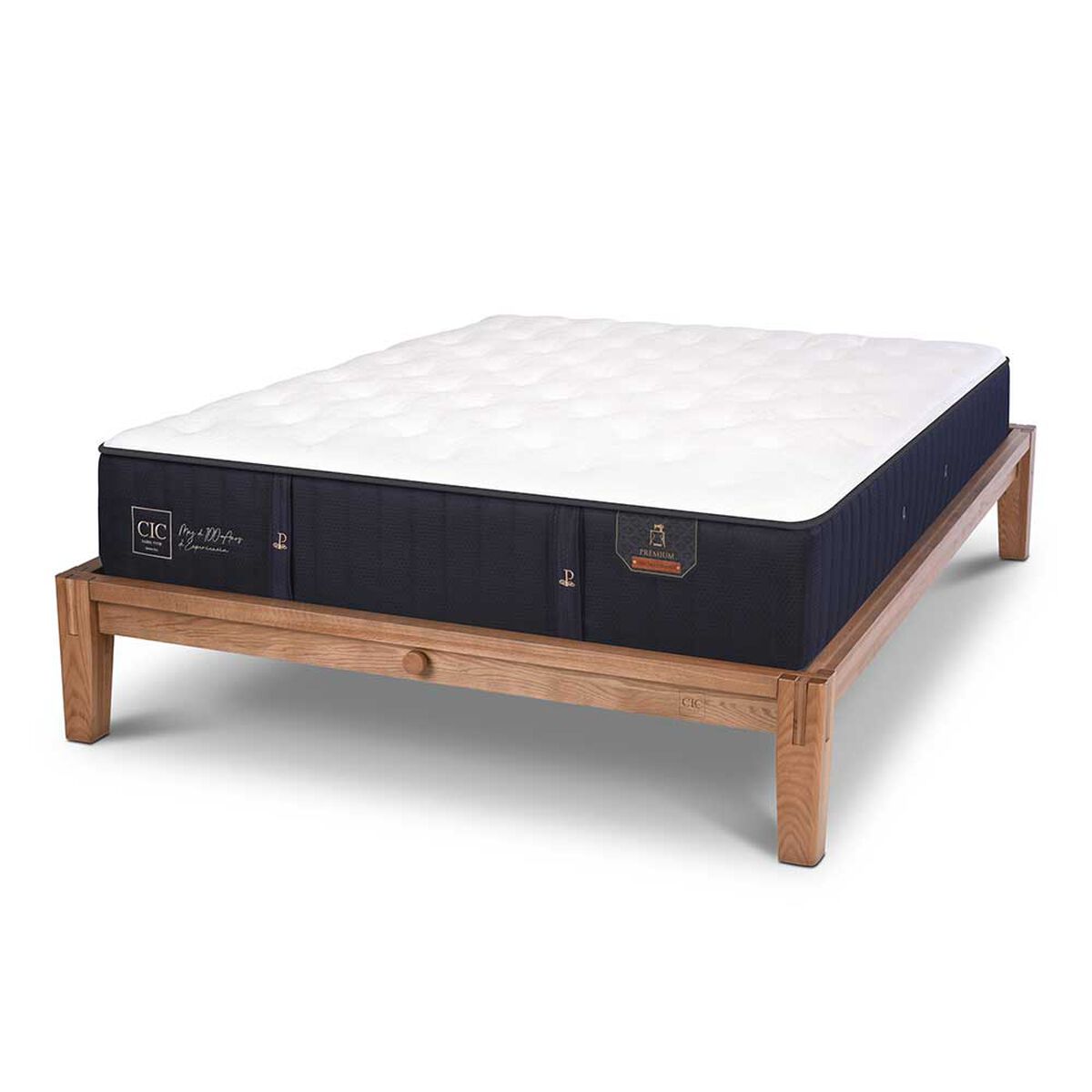Cama Europea CIC King OAK Premium