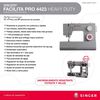 Máquina de Coser Brazo Libre Singer 4423 Facilita Pro