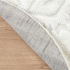 Alfombra Redonda Modalfo Palafito Blanca 160 x 160 cm