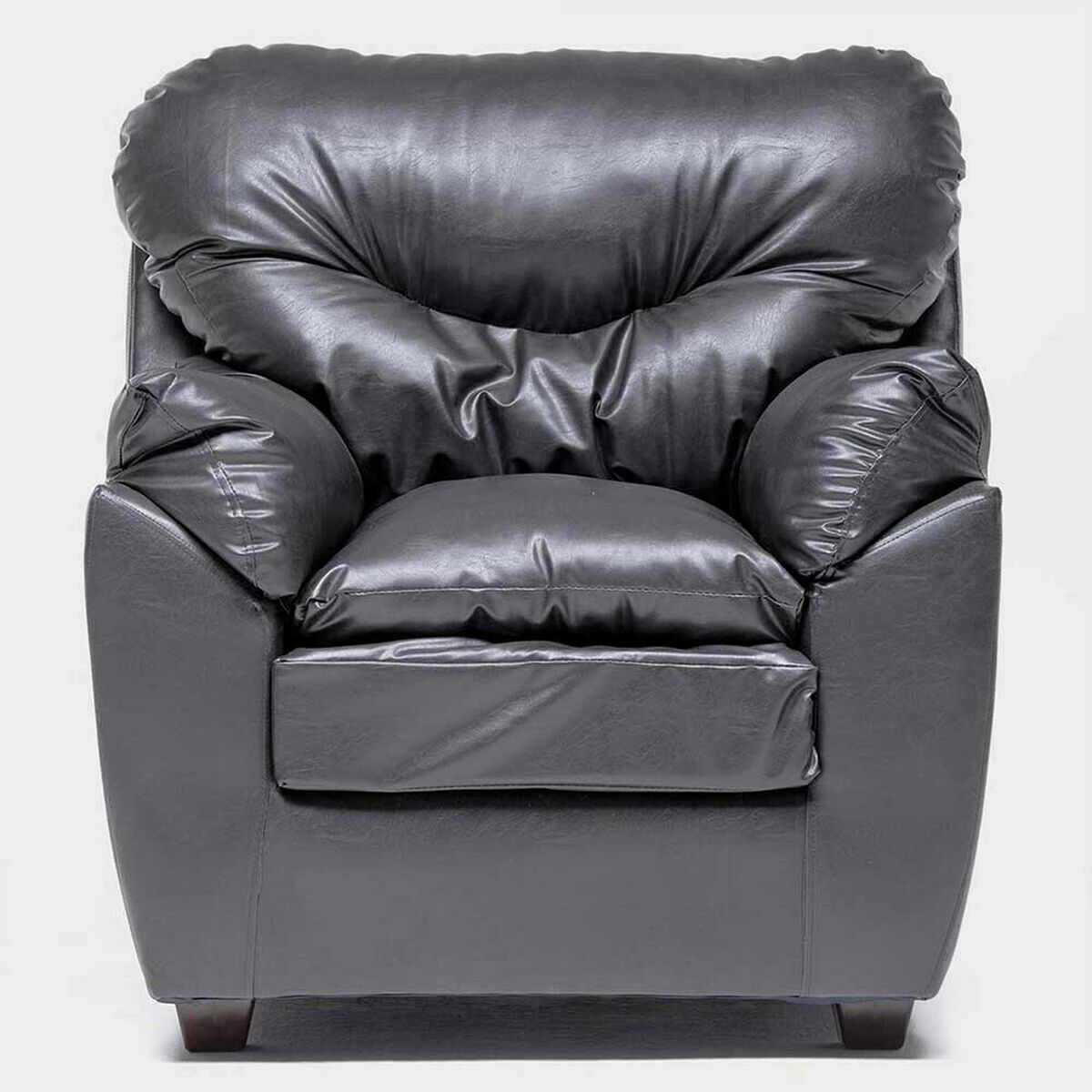 Juego de Living Almore Bel&eacute;n Sof&aacute; 3 Cuerpos + Dos Sillones 1 Cuerpo Negro