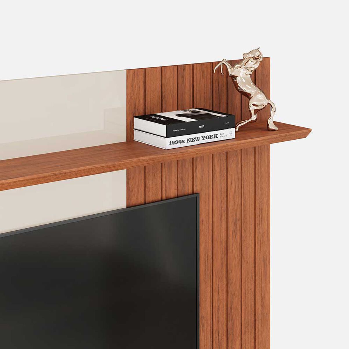 Panel TV Vekkahome Bento 60" Pulgadas Caf&eacute;