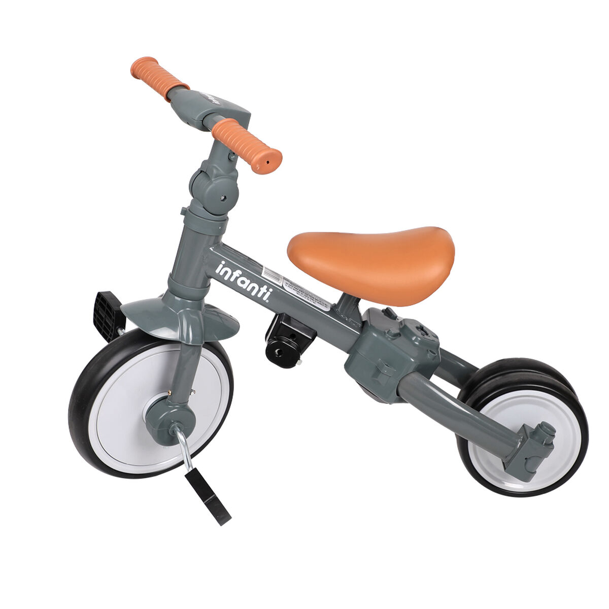 Triciclo 4 en 1 Gris Infanti