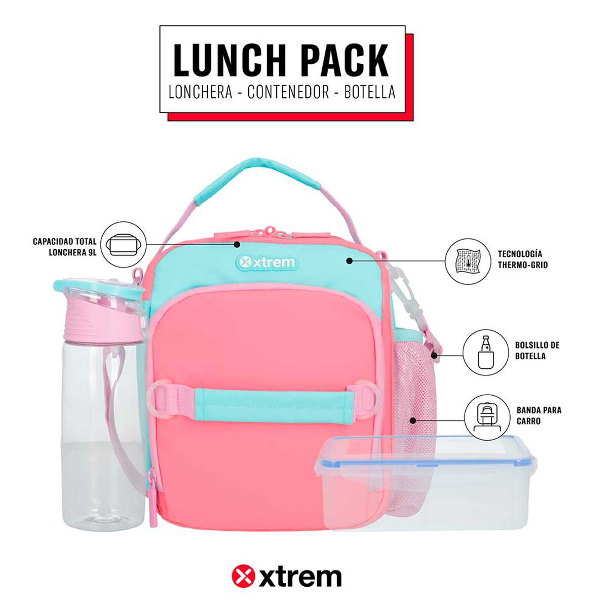 Lonchera Térmica Xtrem Lunch-Pack 5XT Multicolor