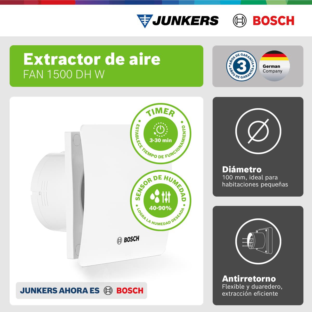 Extractor Aire Bosch  Fan 1500 DH W