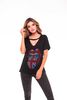 Polera Chocker Mujer Rock Caviar