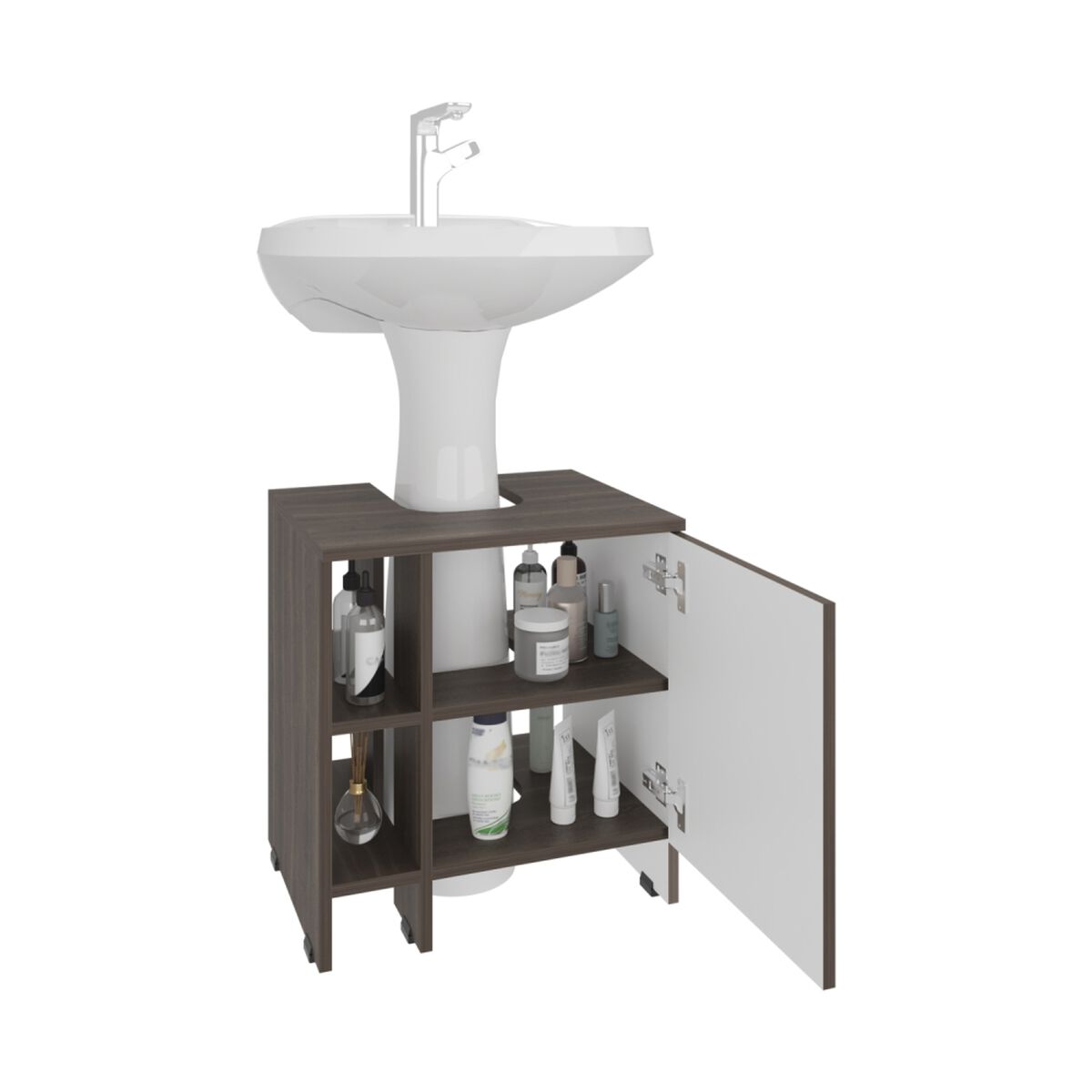 Mueble De Baño TuHome Basic Milan y  Blanco