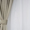 Set Cortina Doral Luciana 6 Piezas 140x220 cm Beige