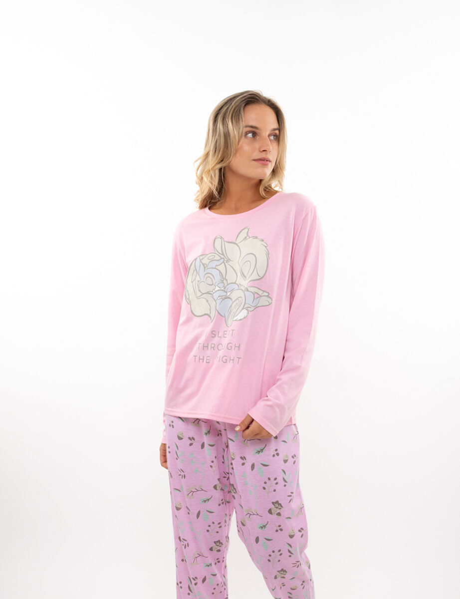 Pijama Manga Larga Mujer Bambi