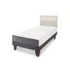 Cama Europea CIC 1,5 Plazas Smart + Respaldo Dublin Alpino