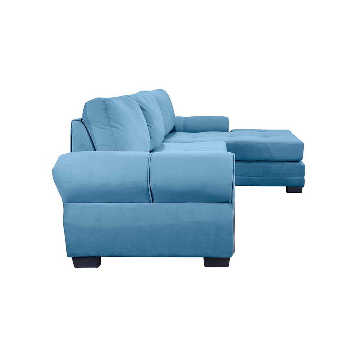 Sof&aacute; Seccional Living Factory Oregon 4 Cuerpos Azul