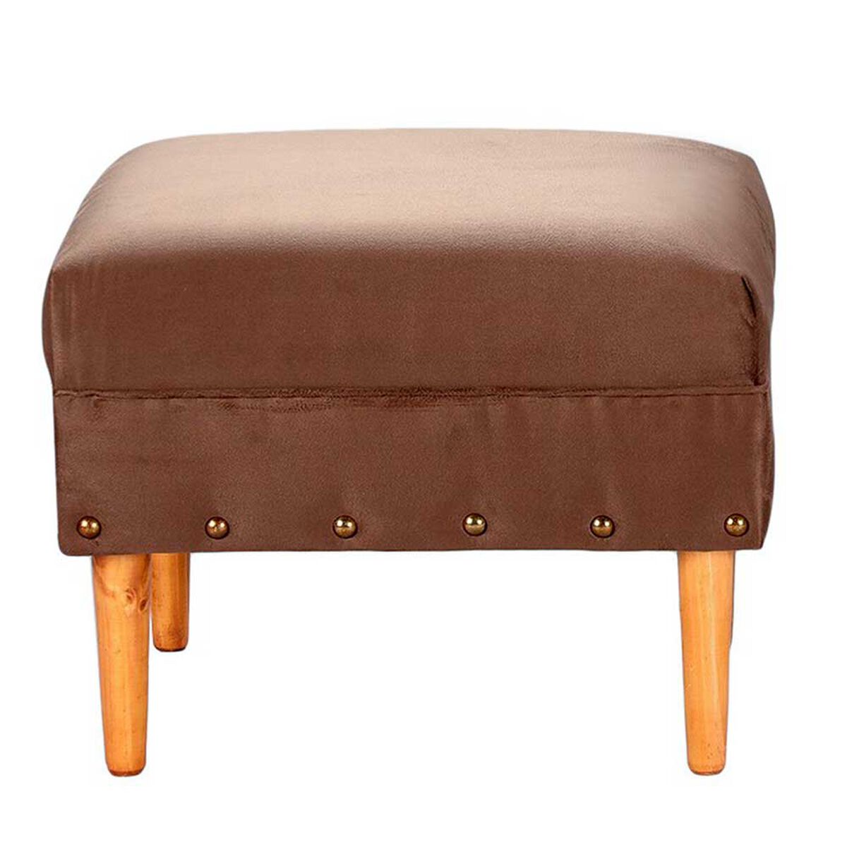 Pouf Bodevir Provenza Tacha Felpa 04 Chocolate&nbsp;