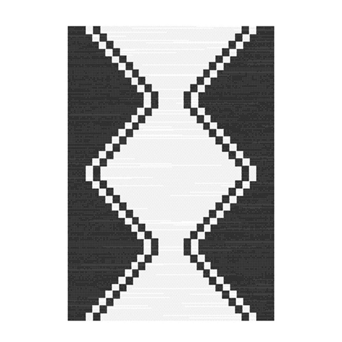 Alfombra Idetex Sisal Atenea Negra 240 x 340 cm