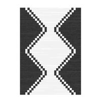 Alfombra Idetex Sisal Atenea Negra 240 x 340 cm