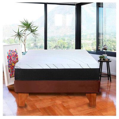 Cama Europea Latam Home 1,5 Plazas Zen Pro Chocolate