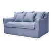 Sofá Innovamuebles Fontana 160 3 Cuerpos Azul Piedra