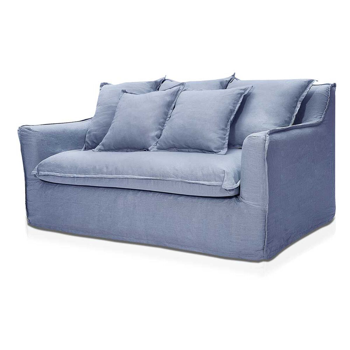 Sofá Innovamuebles Fontana 160 3 Cuerpos Azul Piedra