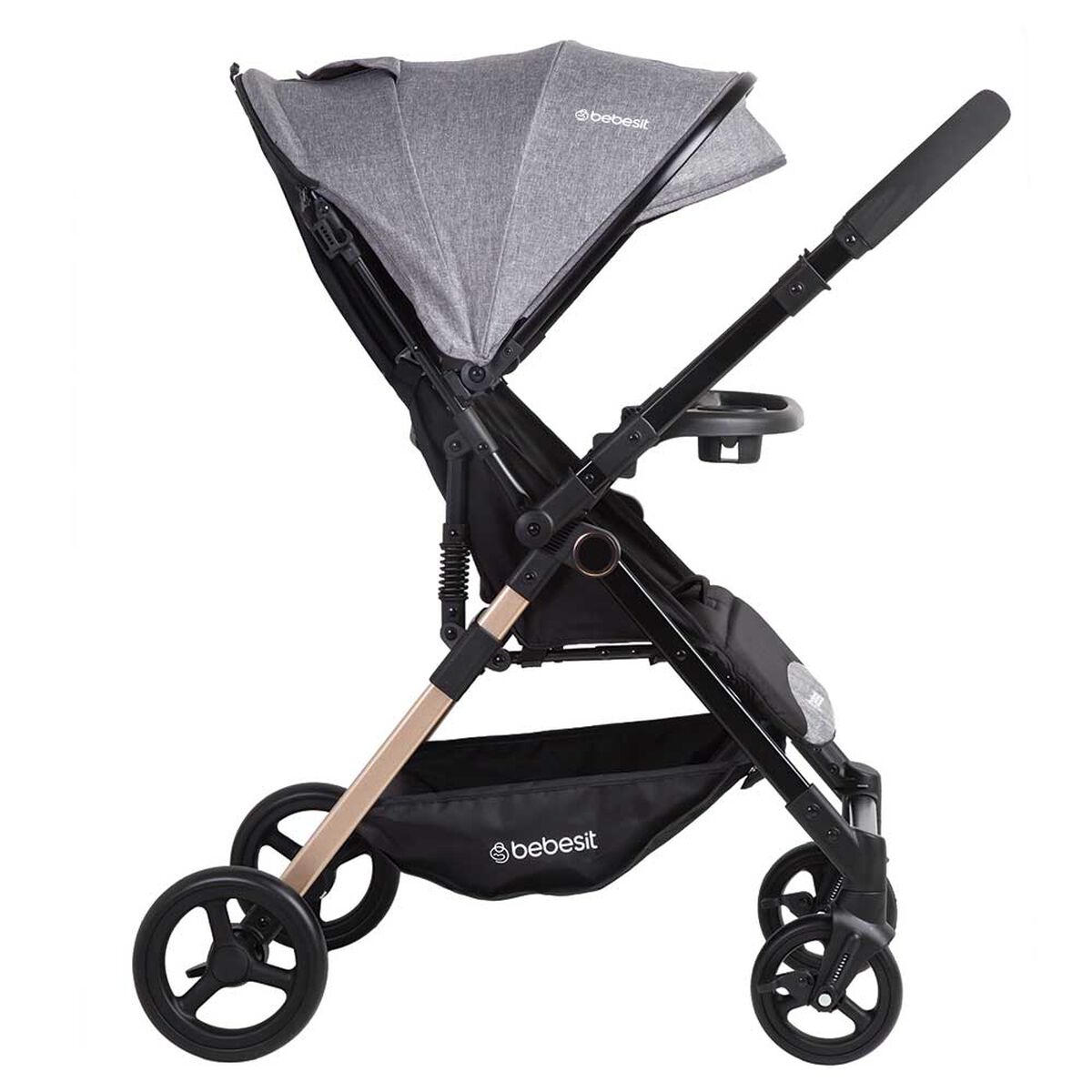 Coche Paseo City Gris Bebesit