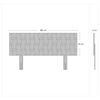 Cama Europea Celta Base Dividida King Black Soul + Respaldo Gijón Acolchado