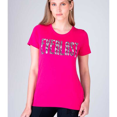 Polera Mujer Everlast Fucsia, Negro, White Melange