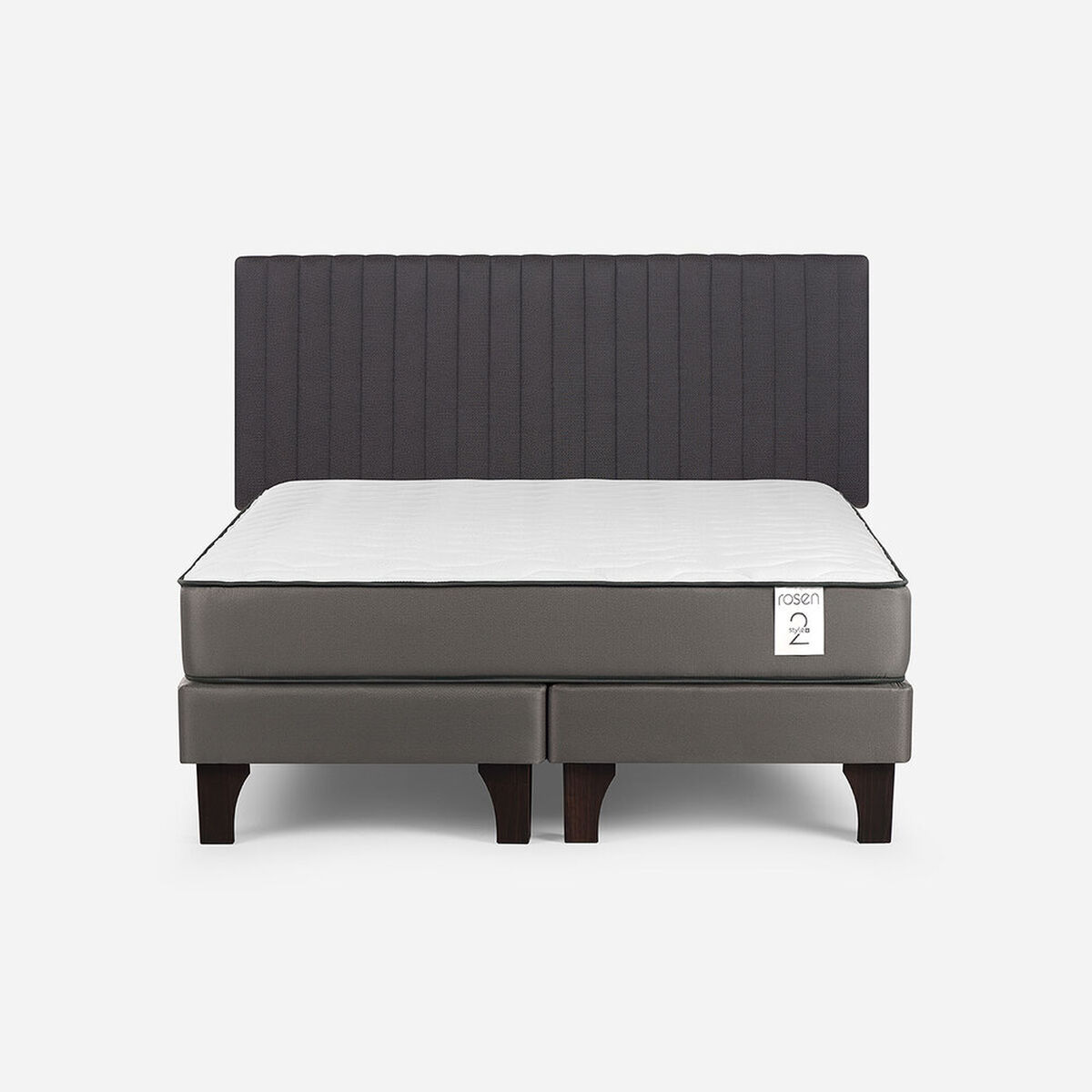 Cama Europea Rosen 2 Plazas New Style 2 Plus + Respaldo Lucio