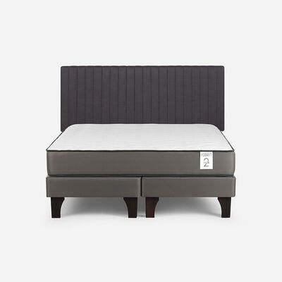 Cama Europea Rosen 2 Plazas New Style 2 Plus + Respaldo Lucio
